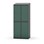 Novis garderobeskab skrå topplade 2:2 B80 cm