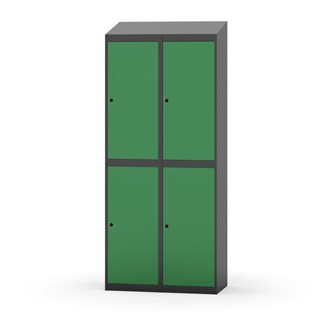 Novis garderobeskab skrå topplade 2:2 B80 cm
