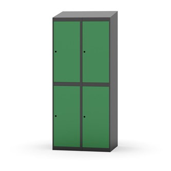 Novis garderobeskab skrå topplade 2:2 B80 cm
