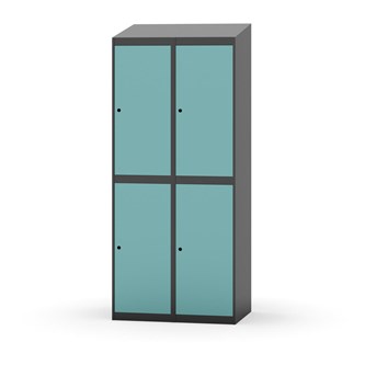 Novis garderobeskab skrå topplade 2:2 B80 cm