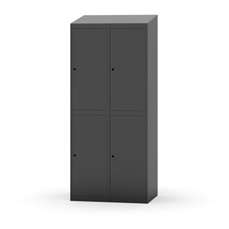 Novis garderobeskab skrå topplade 2:2 B80 cm