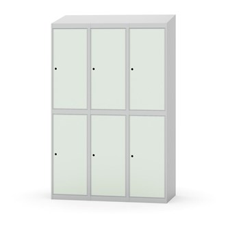 Novis garderobeskab skrå topplade 2:3 B120 cm