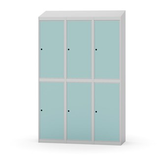 Novis garderobeskab skrå topplade 2:3 B120 cm
