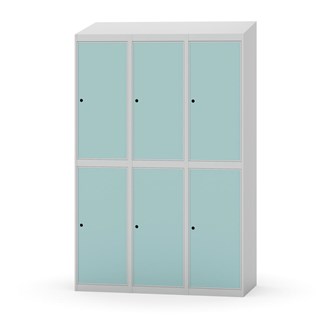 Novis garderobeskab skrå topplade 2:3 B120 cm