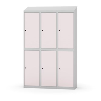 Novis garderobeskab skrå topplade 2:3 B120 cm