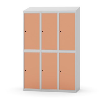 Novis garderobeskab skrå topplade 2:3 B120 cm