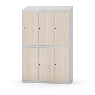 Novis garderobeskab skrå topplade 2:3 B120 cm