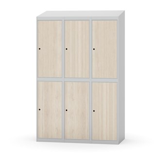 Novis garderobeskab skrå topplade 2:3 B120 cm