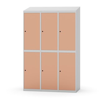 Novis garderobeskab skrå topplade 2:3 B120 cm