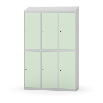 Novis garderobeskab skrå topplade 2:3 B120 cm