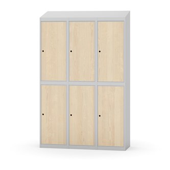 Novis garderobeskab skrå topplade 2:3 B120 cm