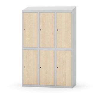 Novis garderobeskab skrå topplade 2:3 B120 cm