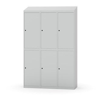 Novis garderobeskab skrå topplade 2:3 B120 cm