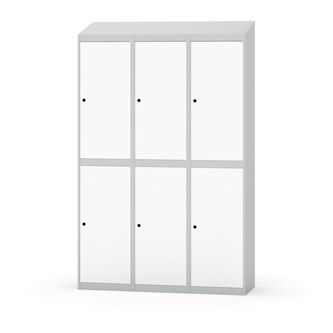Novis garderobeskab skrå topplade 2:3 B120 cm