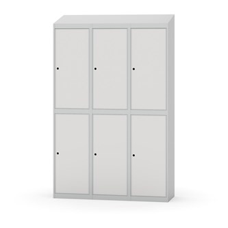 Novis garderobeskab skrå topplade 2:3 B120 cm