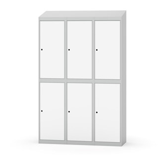 Novis garderobeskab skrå topplade 2:3 B120 cm
