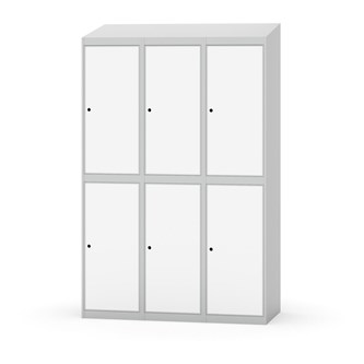 Novis garderobeskab skrå topplade 2:3 B120 cm