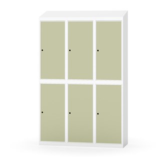 Novis garderobeskab skrå topplade 2:3 B120 cm