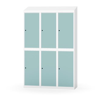 Novis garderobeskab skrå topplade 2:3 B120 cm