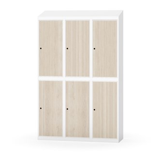 Novis garderobeskab skrå topplade 2:3 B120 cm