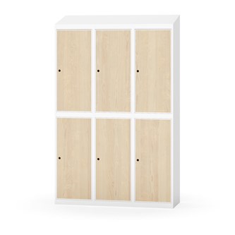 Novis garderobeskab skrå topplade 2:3 B120 cm