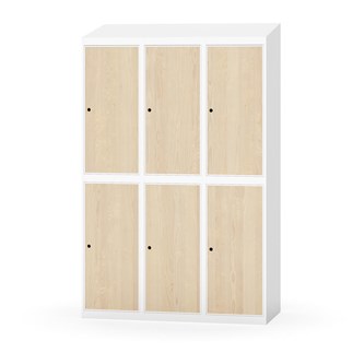 Novis garderobeskab skrå topplade 2:3 B120 cm