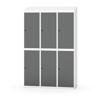 Novis garderobeskab skrå topplade 2:3 B120 cm