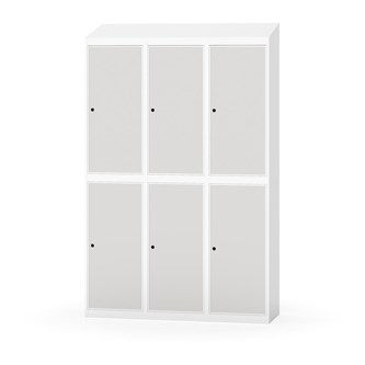 Novis garderobeskab skrå topplade 2:3 B120 cm