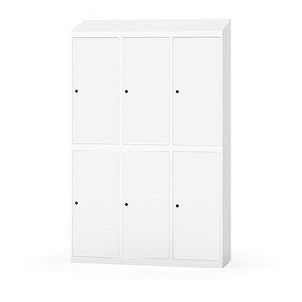 Novis garderobeskab skrå topplade 2:3 B120 cm