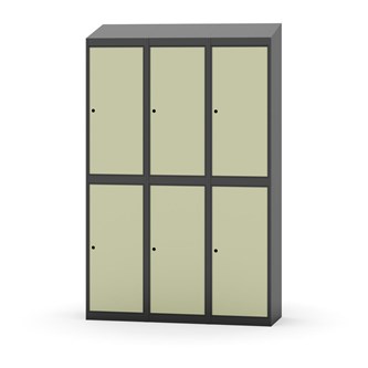 Novis garderobeskab skrå topplade 2:3 B120 cm