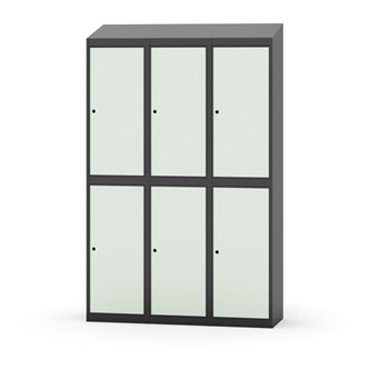 Novis garderobeskab skrå topplade 2:3 B120 cm