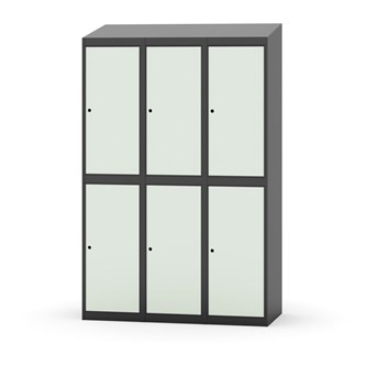Novis garderobeskab skrå topplade 2:3 B120 cm