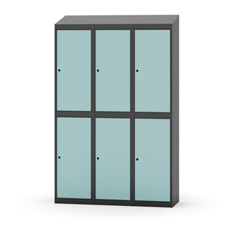 Novis garderobeskab skrå topplade 2:3 B120 cm