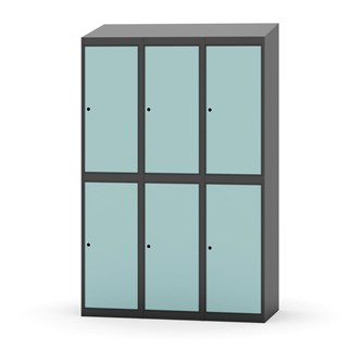 Novis garderobeskab skrå topplade 2:3 B120 cm