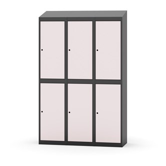 Novis garderobeskab skrå topplade 2:3 B120 cm