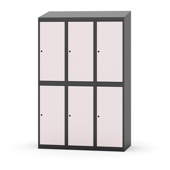 Novis garderobeskab skrå topplade 2:3 B120 cm