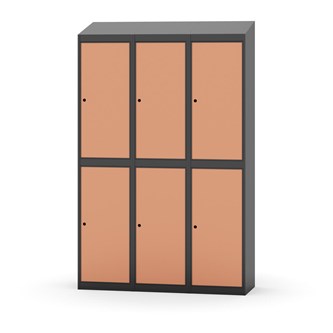 Novis garderobeskab skrå topplade 2:3 B120 cm