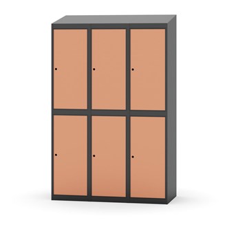 Novis garderobeskab skrå topplade 2:3 B120 cm