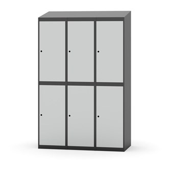 Novis garderobeskab skrå topplade 2:3 B120 cm