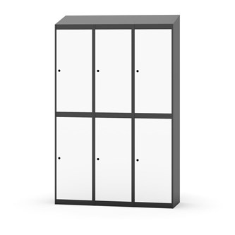 Novis garderobeskab skrå topplade 2:3 B120 cm