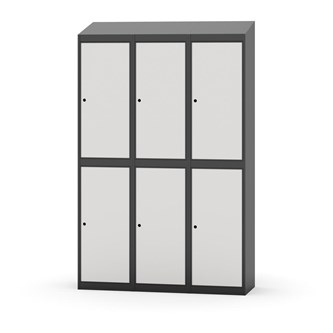 Novis garderobeskab skrå topplade 2:3 B120 cm