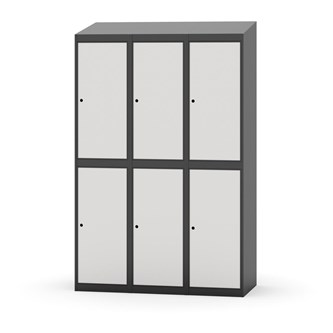 Novis garderobeskab skrå topplade 2:3 B120 cm