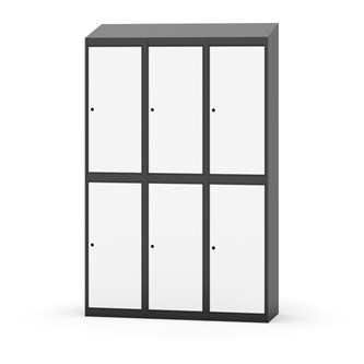 Novis garderobeskab skrå topplade 2:3 B120 cm