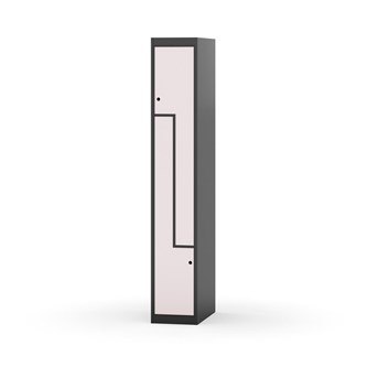 Novis Z garderobeskab lige topplade 2 rum B30 cm