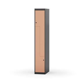 Novis Z garderobeskab lige topplade 2 rum B30 cm