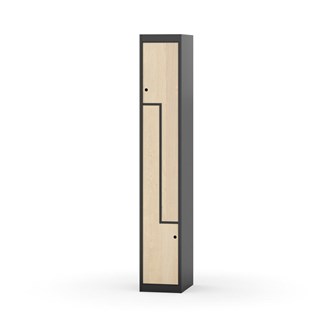 Novis Z garderobeskab lige topplade 2 rum B30 cm
