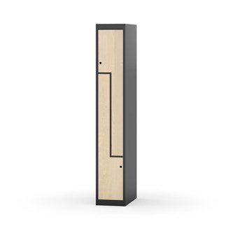 Novis Z garderobeskab lige topplade 2 rum B30 cm