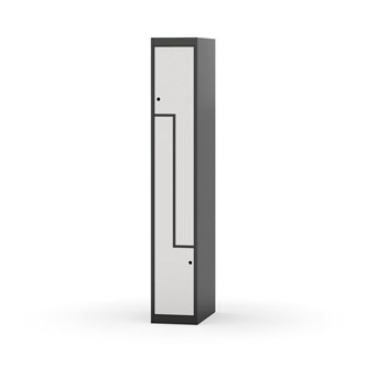 Novis Z garderobeskab lige topplade 2 rum B30 cm