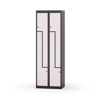 Novis Z garderobeskab lige topplade 4 rum B60 cm