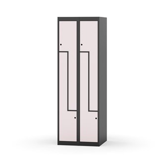 Novis Z garderobeskab lige topplade 4 rum B60 cm